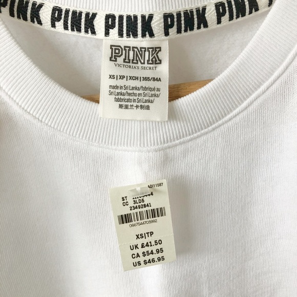 ✨NWT✨ VS PINK ‘Cold Shoulder’ Sweatshirt - Picture 3 of 5